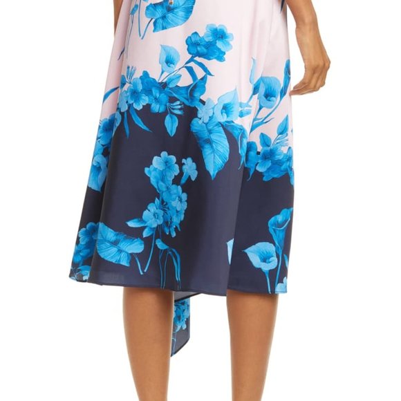 Ted Baker London Nemea Fantasia Asymmetrical Skirt - Picture 2 of 3